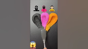 Guess the mixed color of Squid Game 2 #colormixing #satisfying #squidgame #오징어게임 #asmr #squidgame2