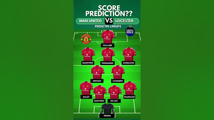 MANCHESTER UNITED vs LEICESTER CITY Lineups & Starting XI🔵🔴 #CarabaoCup