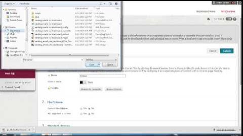 Blackboard: Uploading a Syllabus
