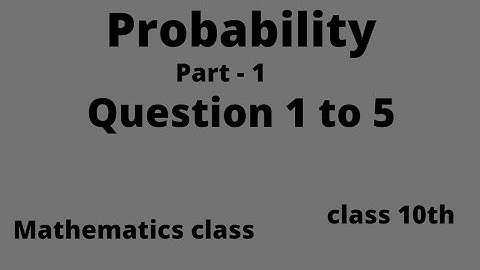 10th Class.Ch-15 (Probability) ..Part-1 By Neeraj Sharma#cbse#pseb