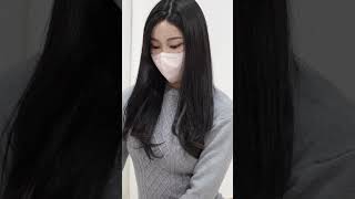 순수한 연핑크 니삭스 신어보기 / 스타킹 asmr 룩북