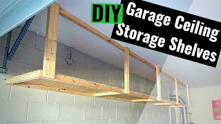 How to DIY the BEST Overhead Garage Storage! - South House Designs