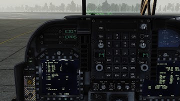 DCS World AV-8B Harrier II (By Razbam) - Selecting 10 JDAM, and deleting CAS Page Targets.