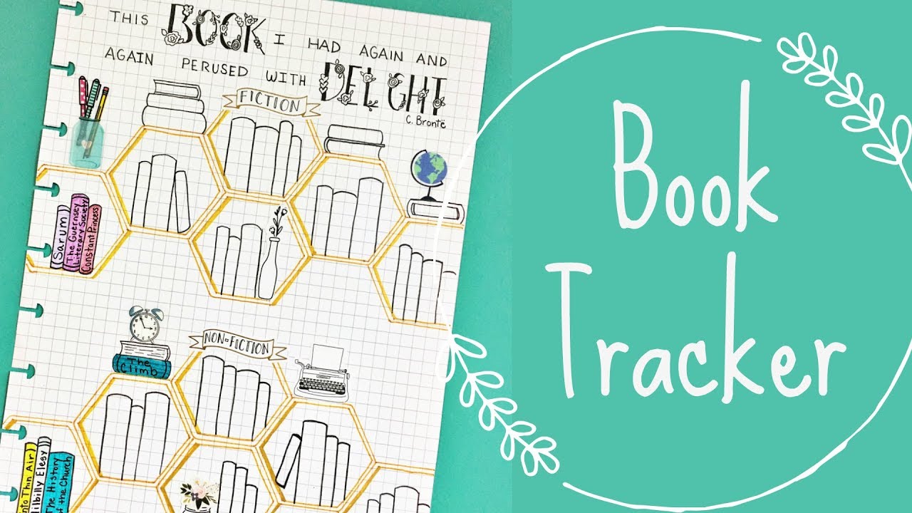 Book Tracker - The Happy Planner - Bullet Journal - Book Lovers - YouTube