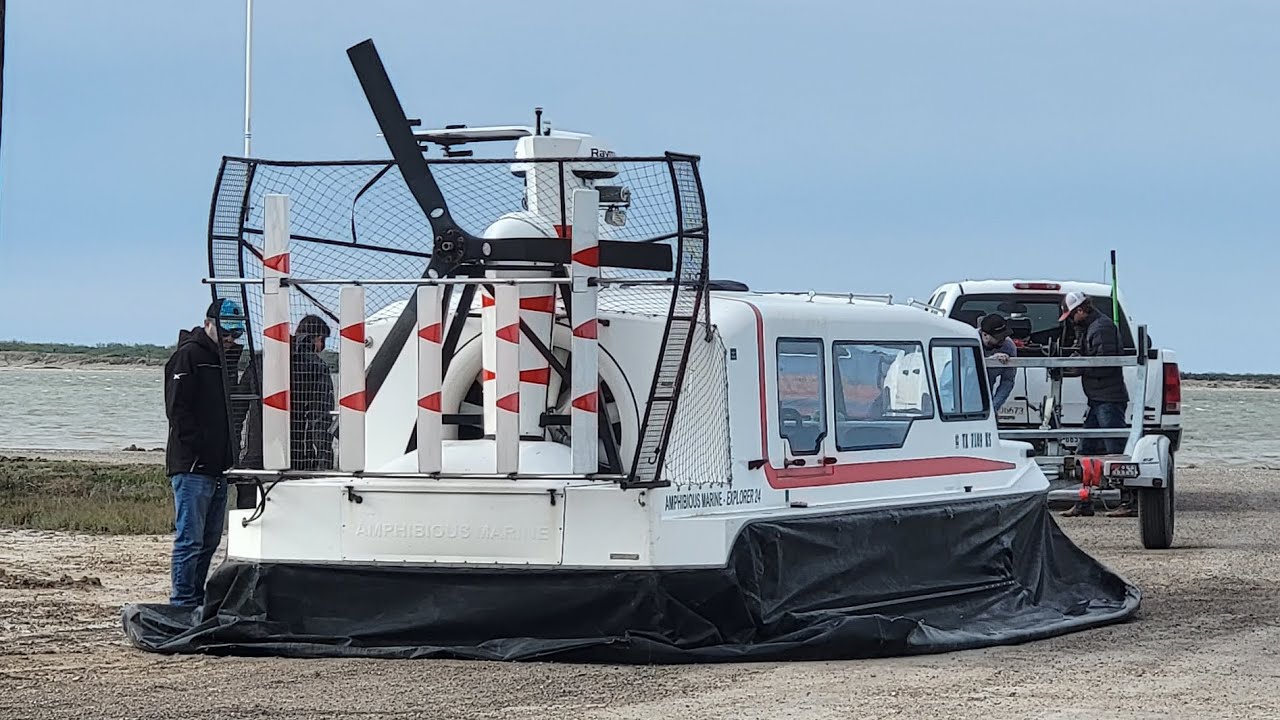SpaceX Amphibious HOVERCRAFT Used To Transport Employees From SPI To SpaceX Amphibious HOVERCRAFT Used To Transport Employees From SPI To