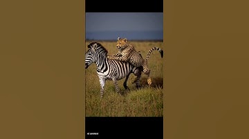 Cheetah attack Zebra #cheetahattack #cheetah #zebra #animals #wildlife #shorts