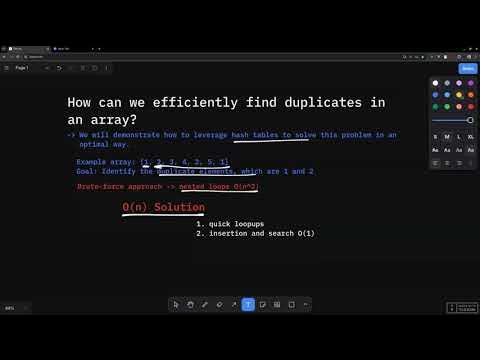 Hash Tables: Finding Duplicates in an Array | Data Structures and ...