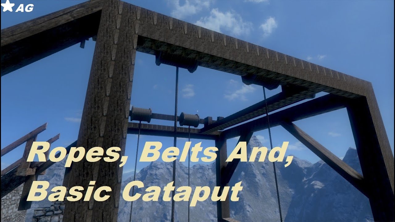 Medieval Engineers Episode 4: Ropes, belts and, basic catapult. - YouTube