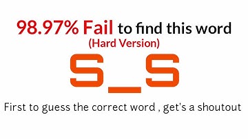 First to guess the correct word get