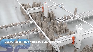 Gantry Robot System: Automated P-BOX Palletizing