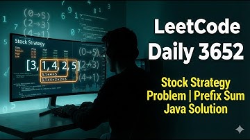 LeetCode Daily 3652 | Stock Strategy Problem | O(n) Prefix Sum Java Solution #dsa #java #leetcode