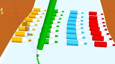 Crayon Rush 3D - All Levels Gameplay Android, iOS