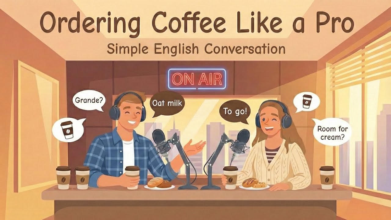 Don't Panic at Starbucks! ☕️ How to Order Coffee in English | Hello English Podcast
