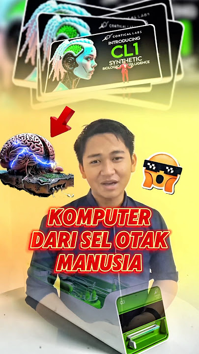 Pertama di dunia🔥Komputer dari sel otak Manusia #ytshorts #youtubeshorts #technology