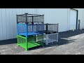 Stackable Rigid Wire Containers - RackandShelf.com - 800-763-9020