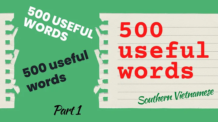 500 useful Vietnamese words - Part 1