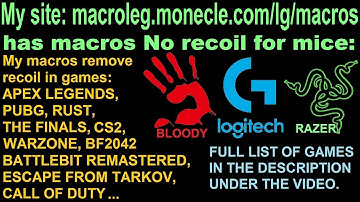 rust no recoil script logitech - Prototype17. макросы для раст.