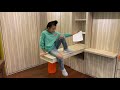 Space Saving Hidden Study Table Flip down Or Hidden Dining Table with Broader Table Width.