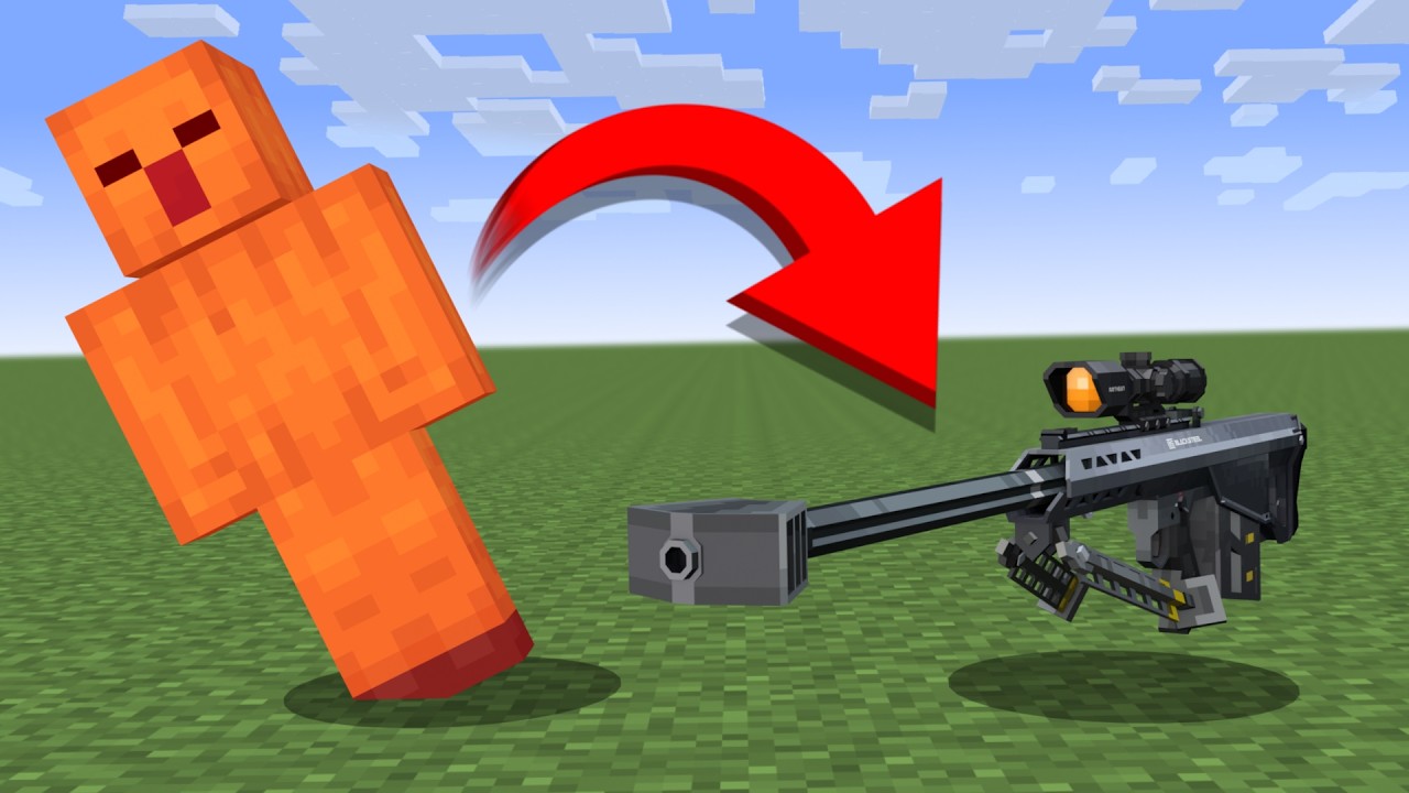 Minecraft but Dying Drops Guns