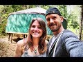 Unbelievable YURT In The FOREST Will Blow Your Mind | Floor Install & GARDENING OFF THE GRID!