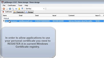 pkiStorage Free: X.509 certificates - import and autoregistration in Windows