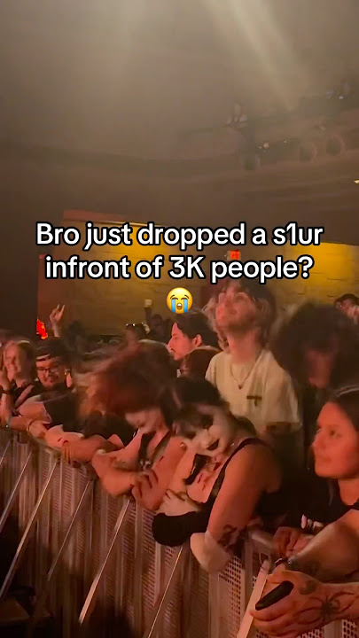 Did this Emo just drop a s1ur in front of THOUSANDS of people?😳🔥 #emo #alternative #goth #rap #tx2