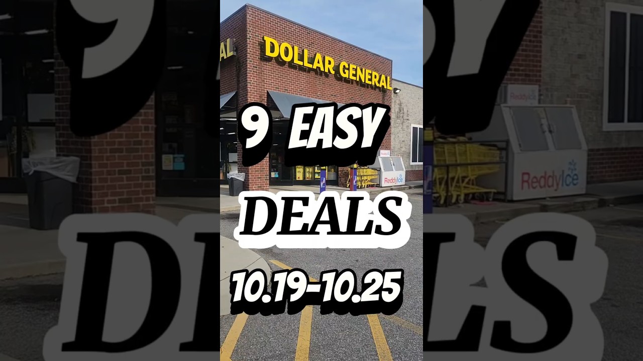 9 простых предложений Easy Dollar General: 10.19-10.25 🛍🛒