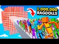 MASSIVE LASER SHREDDER vs 1,000,000 RAGDOLLS (Fun With Ragdolls: The Game Funny Gameplay)