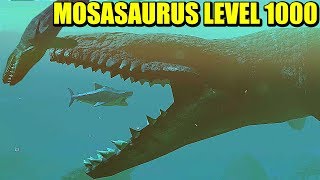 MOSASAURUS LEVEL 1000, ME SALGO DEL MAPA - FEED AND GROW FISH | Gameplay Español