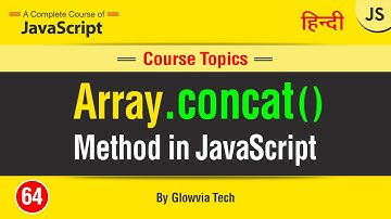 Array concat() Method  || concat Array method in javascript Tutorial in Hindi/Urdu