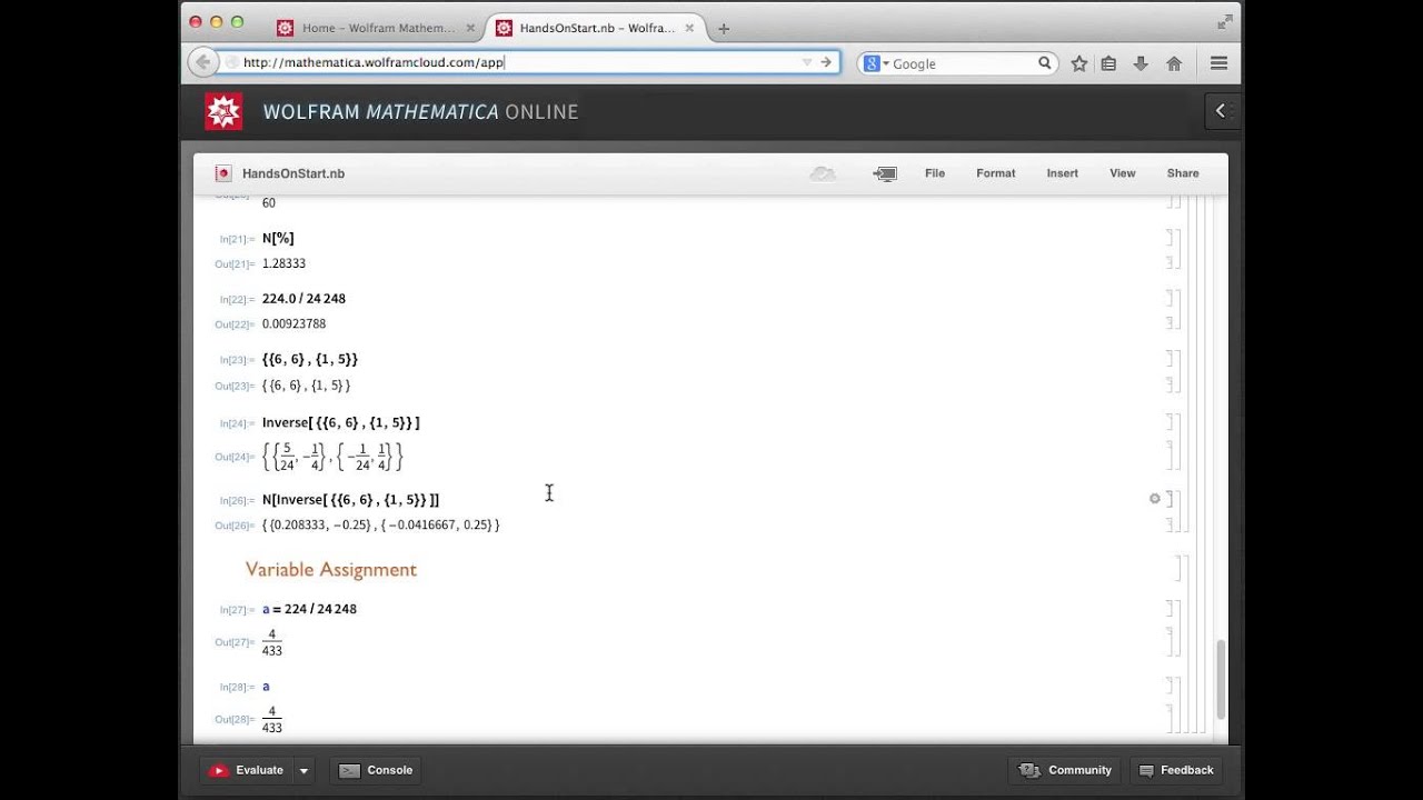 mathematica online