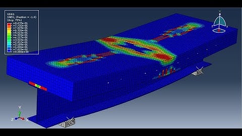 Simulation bending test of a steel-concrete(foamed concrete) composite beam in Abaqus