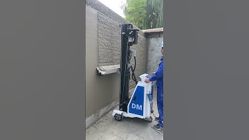High efficiency plastering machine DERUTU wall smooth plaster #spraying #mortar