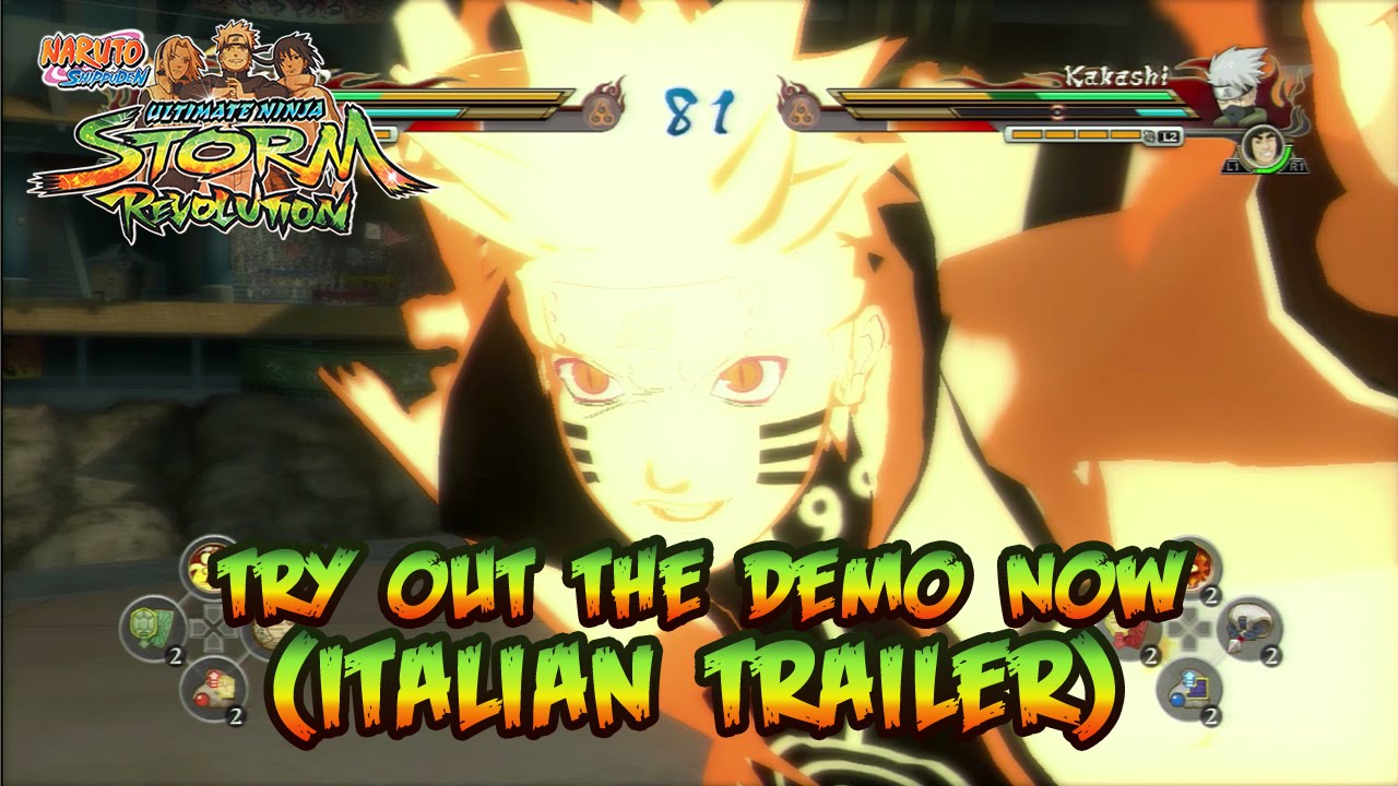 Naruto S:UN Storm Revolution - PS3/X360/PC - Demo on PSN and XBL (Italian trailer)