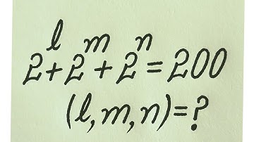 A Tricky math olympiad Algebric problem l What is the value of "l", "m", "n" in this question?