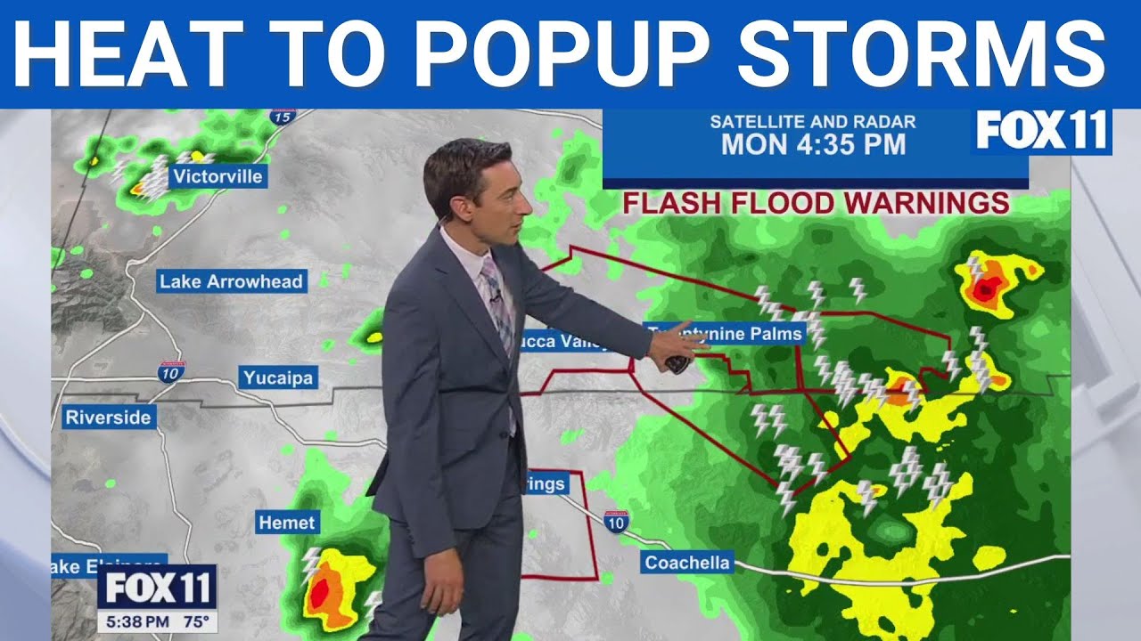 Popup thunderstorms roll into Southern California | FOX 11 LA - YouTube