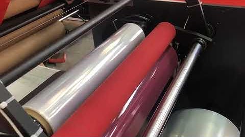 Fully automatic rewinding machine;Testing video of casting film/cling film rewinder in China factory