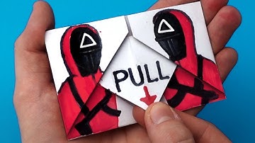 4 AWESOME & FUNNY SQUID GAME PAPER CRAFTS TO DO AT HOME