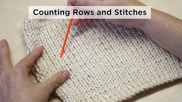 How to Count Stockinette Stitch Rows and Stitches