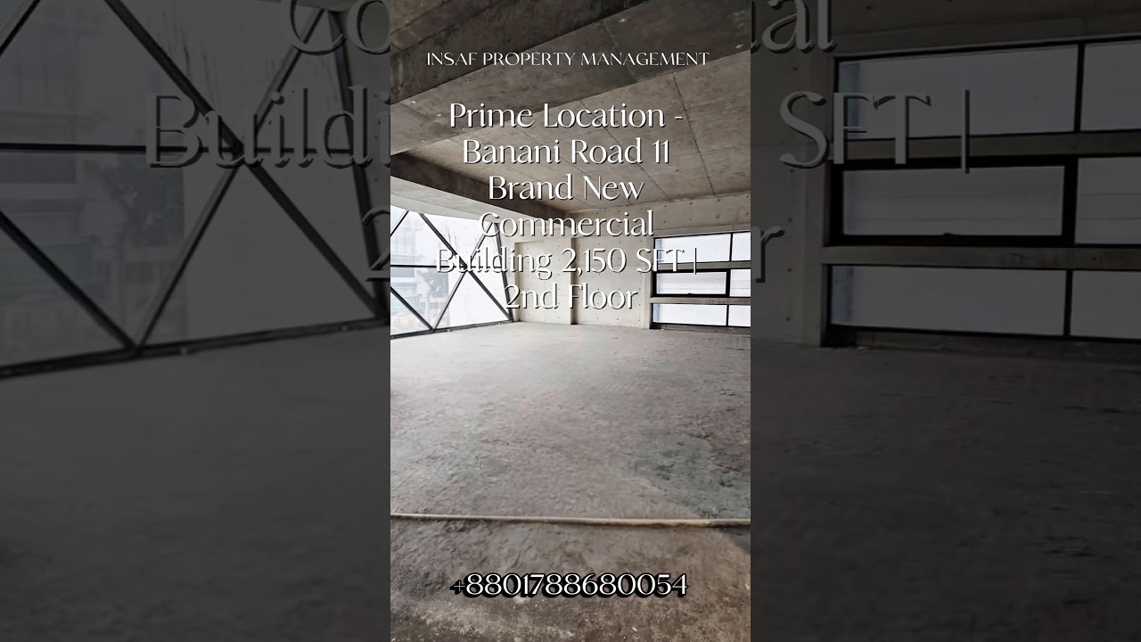 Premium Commercial Space for Rent in Banani 11 | 2,150 SFT