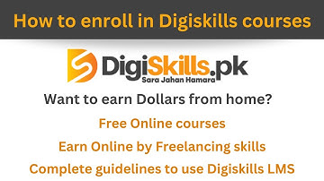 How to Register & Enroll in Digiskills | How to earn online by free courses | Learn Freelancing 2024