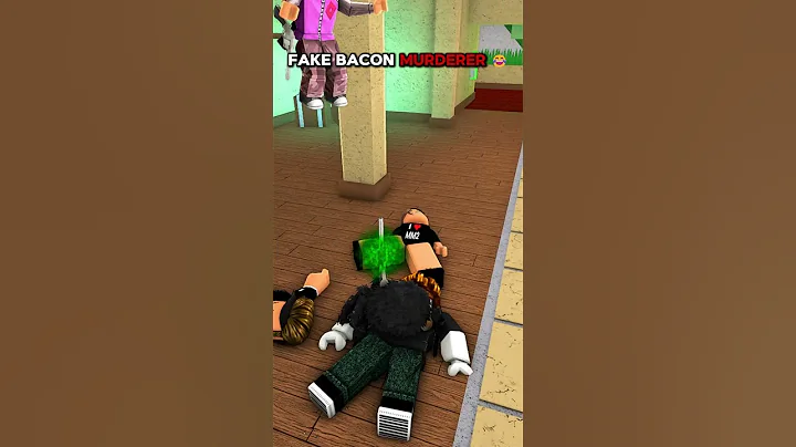 FAKE BACON BODY TROLLING IN MM2 😂 #roblox #mm2