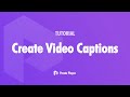 How To Create Video Captions For WordPress Videos