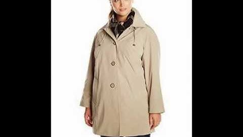 London fog womens double breasted peacoat with scarf