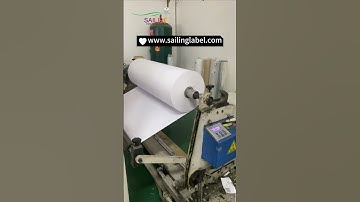 Jumbo rolls of labels are being coated quickly #label  #inventory #factory #material #workshop
