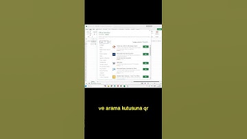 Excel çalışmanızda QR Code kullanmak isterseniz, çözüm excel