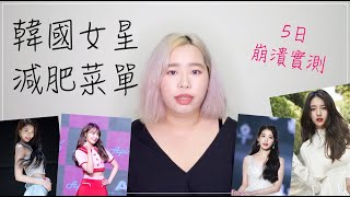減脂Vlog #5｜吃5天韓國女星的減肥菜單真的會瘦嗎？｜桑妮