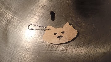 Cat -  scroll saw keychain