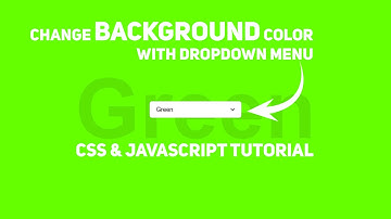 Change Background Color With DropDown Menu Using Javascript | Change Background Color Using Js