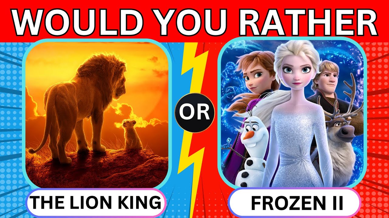 Would You Rather...? |Disney Movies Edition🎬 🍿| Disney Movie Quiz